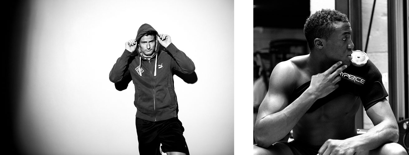 Hyperice athletes — Olivier Giroud and Luc Abalo